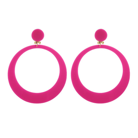 Pendientes Aro Flamenca Frambuesa