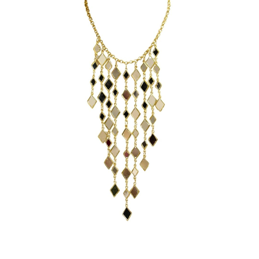 Collar Espejos Zira Dorado