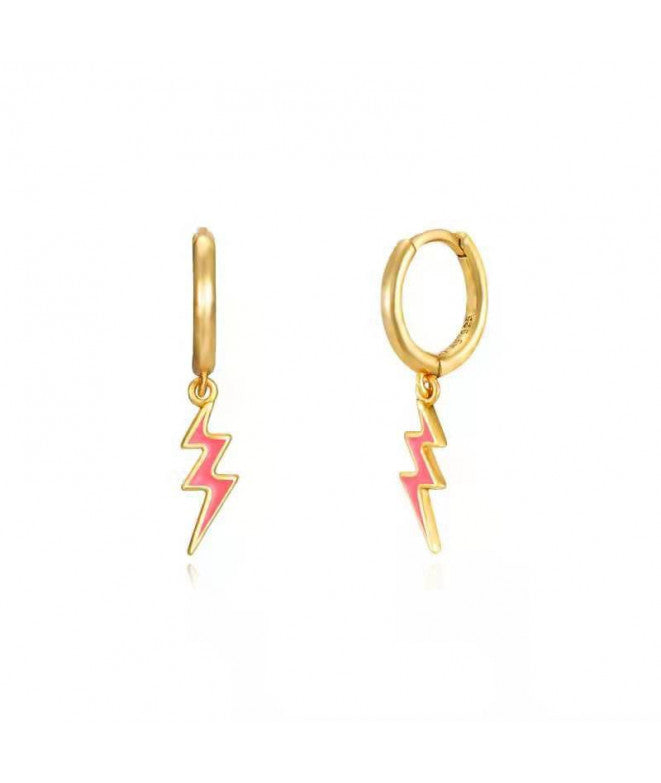 Pendientes Aro Rayito Coral
