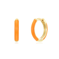 Aros Enamel Naranja