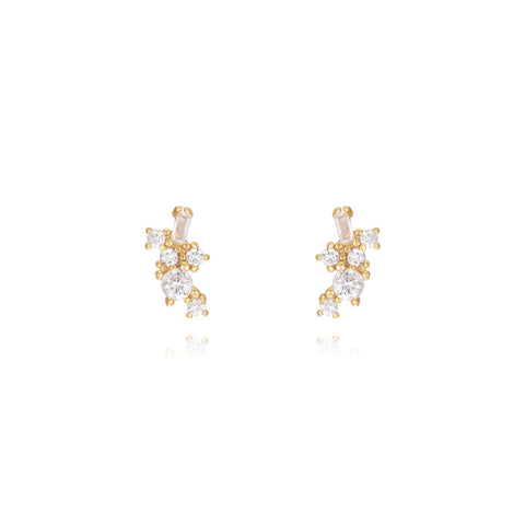 Pendientes Grisy Oro