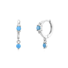 Pendientes Clow Turquoise Plata