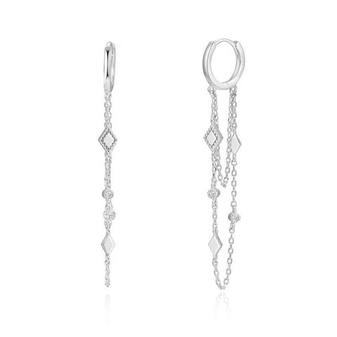 Pendientes Prisma Plata