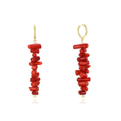 Pendientes Aro Coral