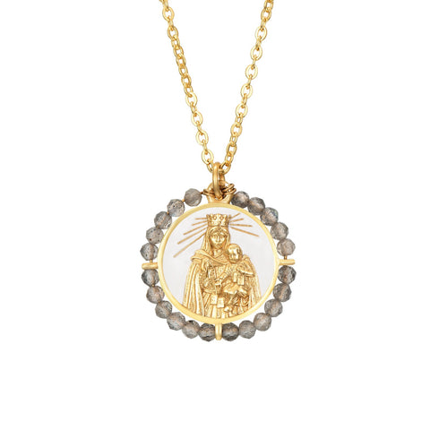 Colgante Virgen del Carmen White