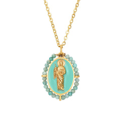 Colgante San Judas Amazonita