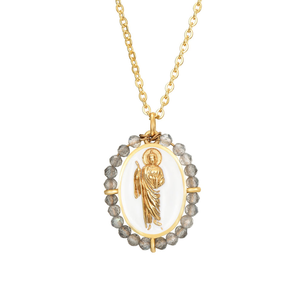 Colgante San Judas Tadeo White