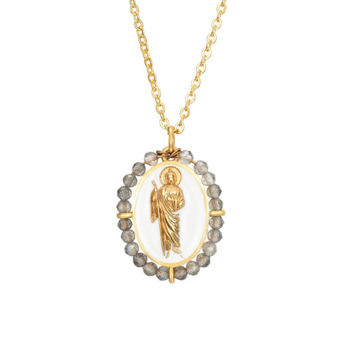 Colgante San Judas Tadeo White