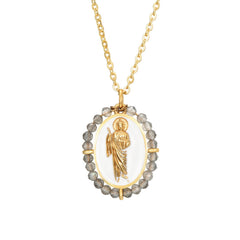 Colgante San Judas Tadeo White