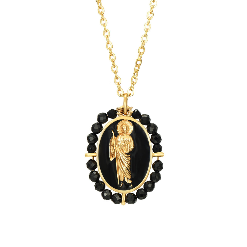 Colgante San Judas Tadeo Black