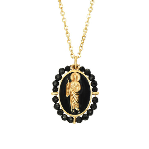 Colgante San Judas Tadeo Black