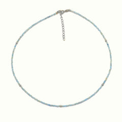 Collar Aguamarina Plata