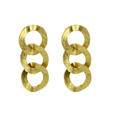 Pendientes Triple Aro Irregular