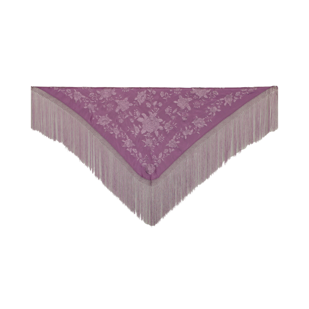 Mantón Manuela Liso Malva