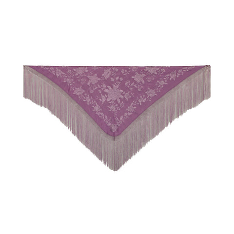 Mantón Manuela Liso Malva