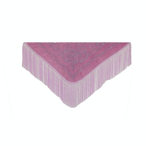 Mantón Carmela Liso Malva