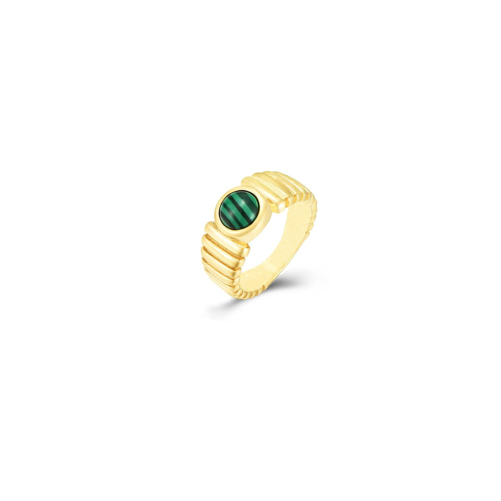 Anillo Fernanda Malaquita
