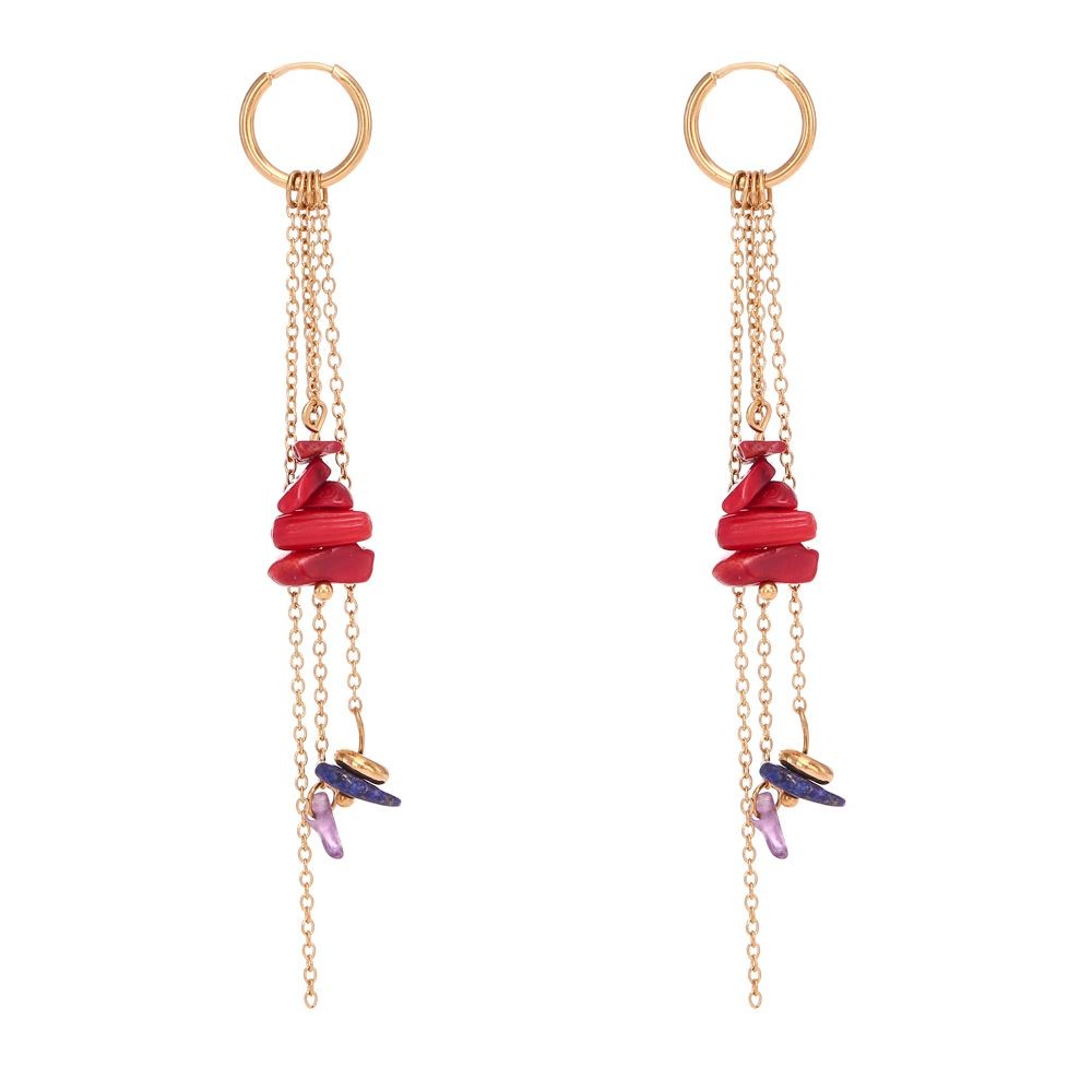 Pendientes Dasa Mineral Coral