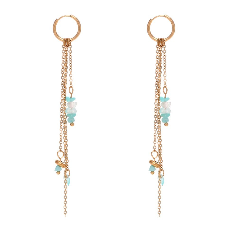 Pendientes Dasa Mineral Azul