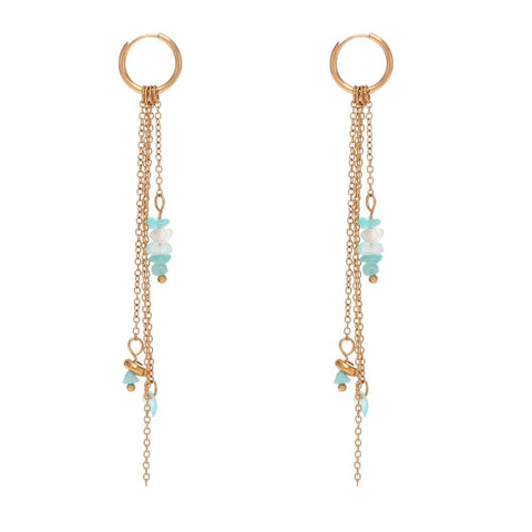 Pendientes Dasa Mineral Azul