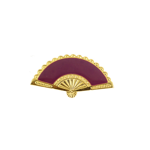 Broche Abanico Esmaltado