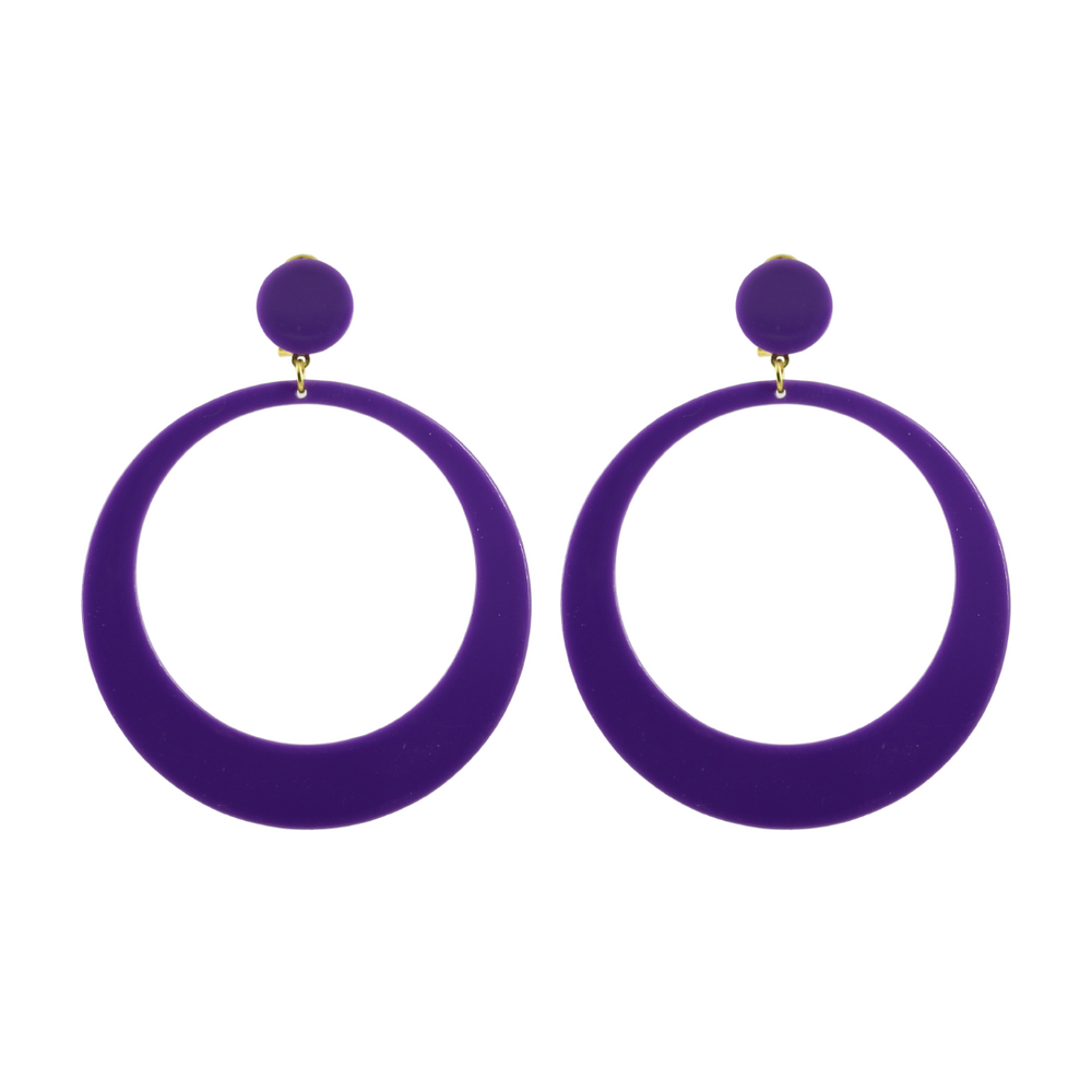 Pendientes Aro Flamenca Morado