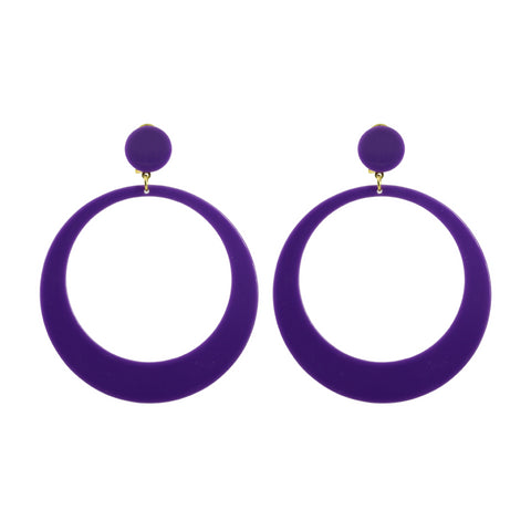 Pendientes Aro Flamenca Morado