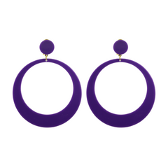 Pendientes Aro Flamenca Morado