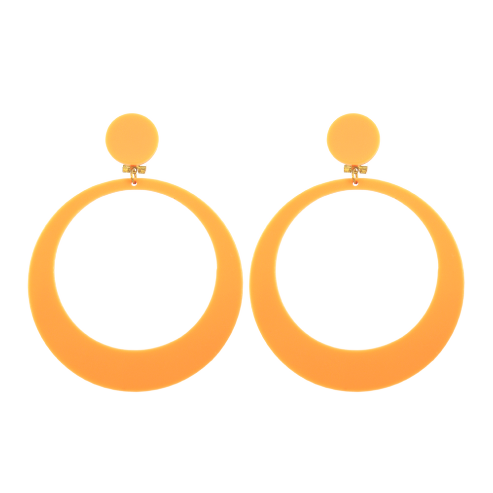 Pendientes Aro Flamenca Naranja