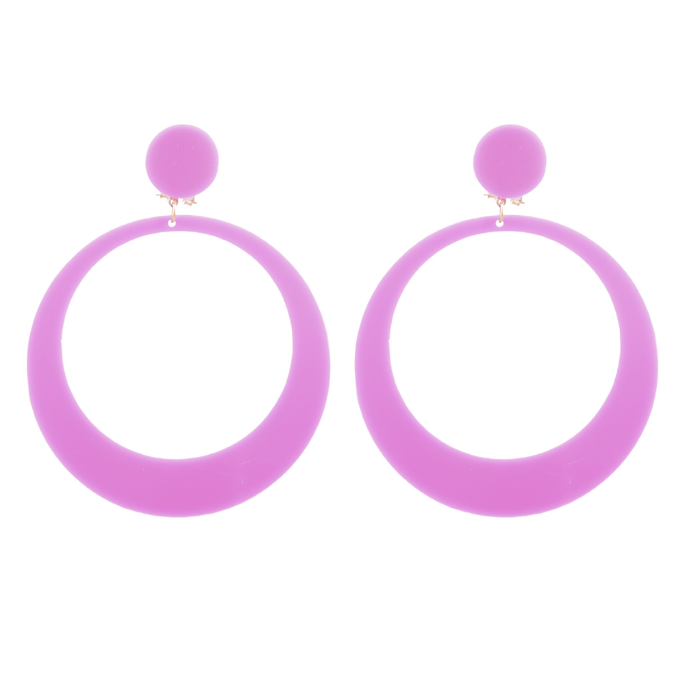 Pendientes Aro Flamenca Malva