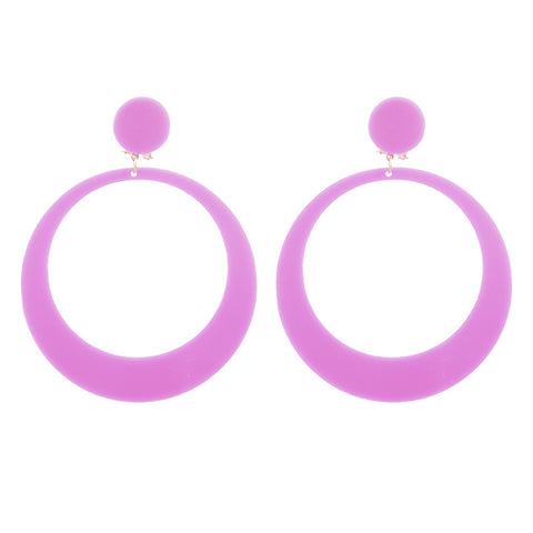 Pendientes Aro Flamenca Malva