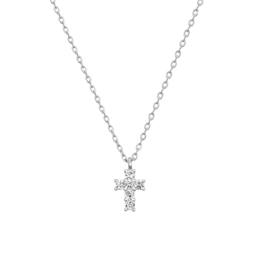 Colgante Cruz Mini Silver