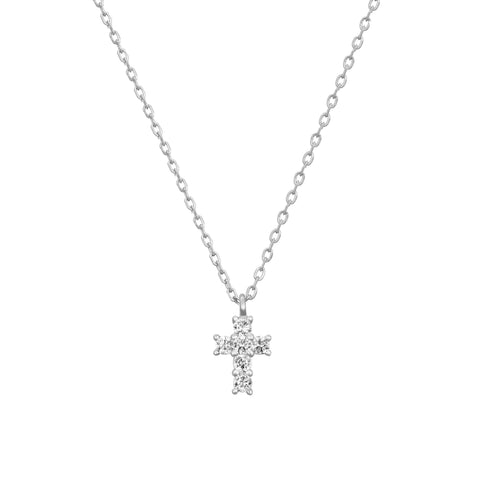 Colgante Cruz Mini Silver