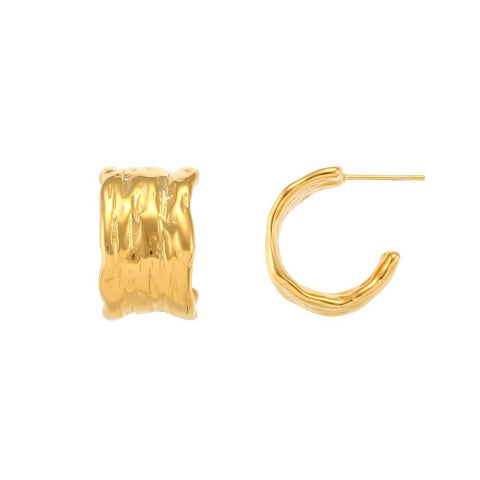 Pendientes Aro Plano Textura