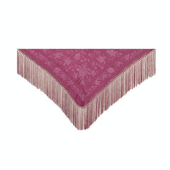 Mantón Manuela Liso Berenjena