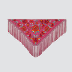Mantón Casilda Fucsia