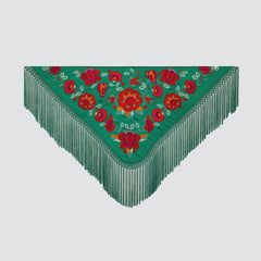 Mantón Casilda Verde Esmeralda
