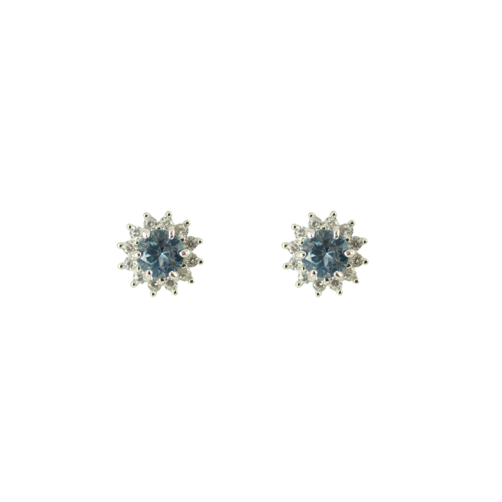 Pendientes Diana Aguamarina