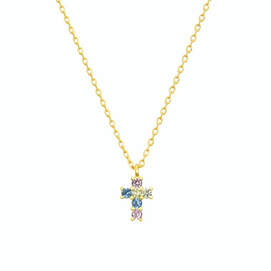 Colgante Cruz Mini Multi