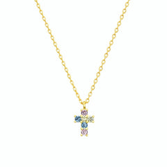 Colgante Cruz Mini Multi