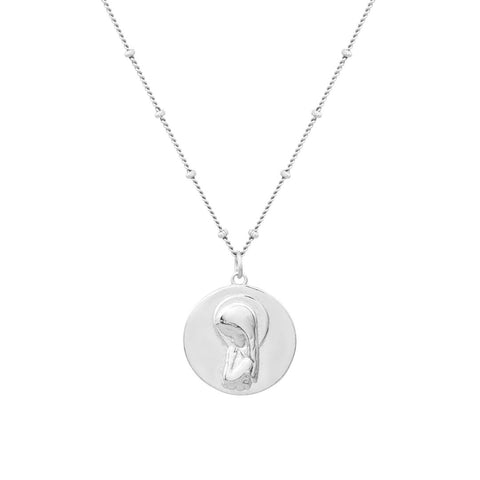 Colgante Virgen Niña Plata