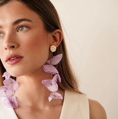 Pendientes Bignonia Malva
