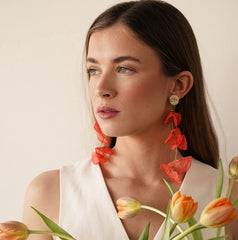Pendientes Bignonia Coral