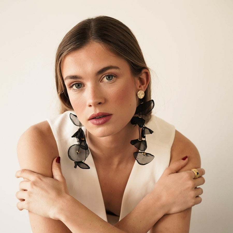 Pendientes Bignonia Negro