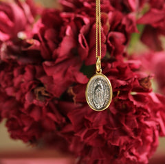 Medalla V.Guadalupe Pequeña Filo Chapado