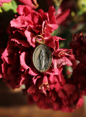 Medalla de la Milagrosa Plata Filo Dorado