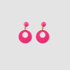 Pendientes Flamenca Niña Fucsia