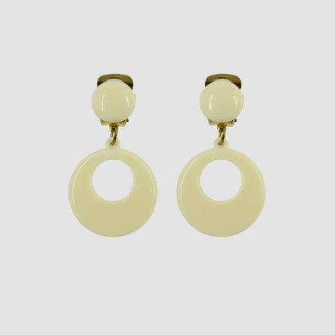Pendientes Flamenca Niña Clip Beis