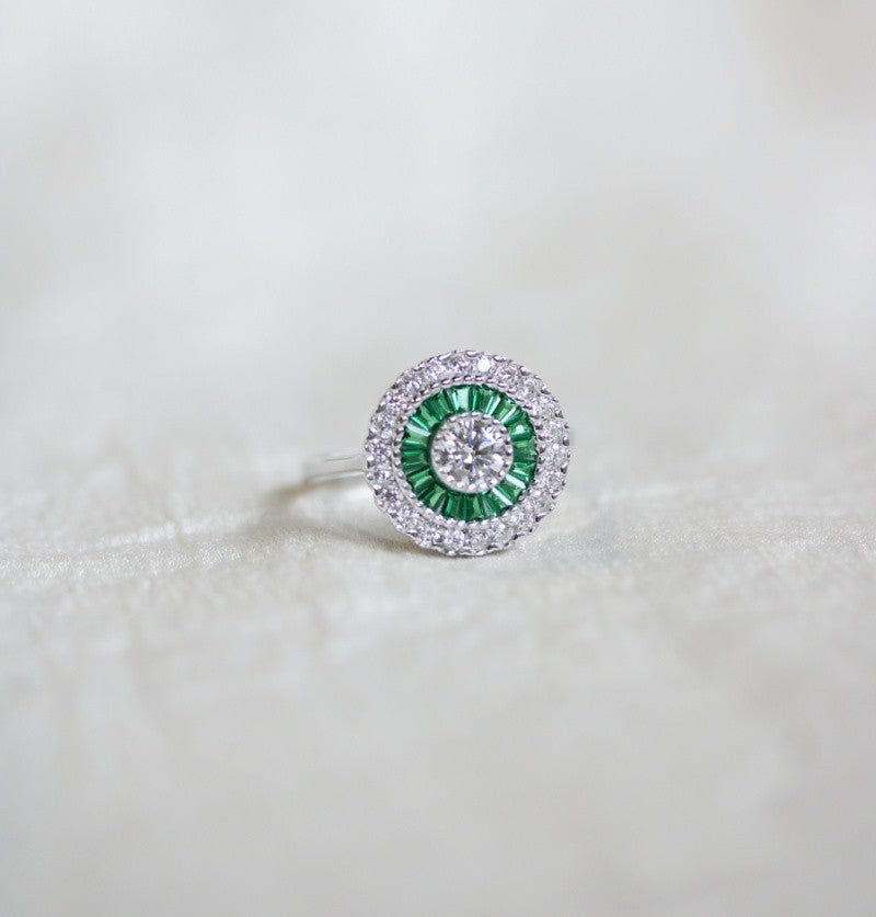 Anillo Camille Mini Esmeralda