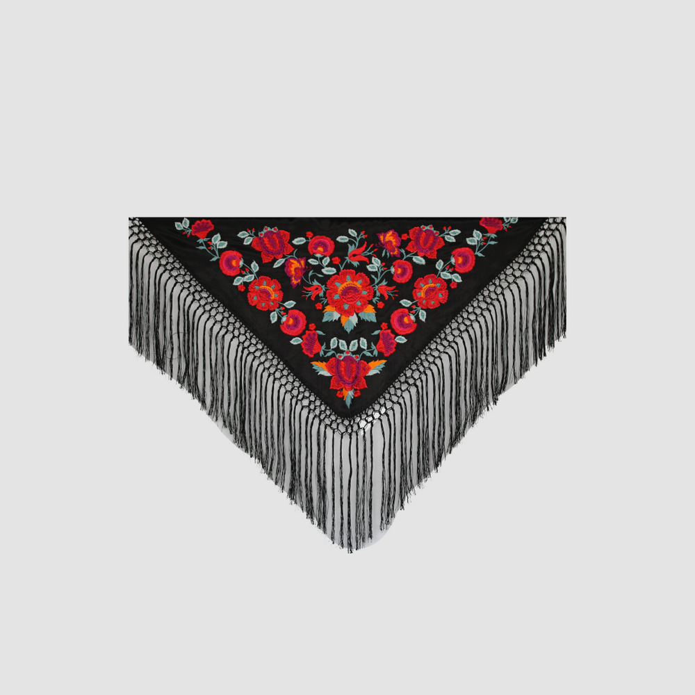 Mantón Casilda Negro Niña